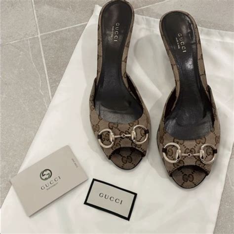 gucci monogram strap heels|gucci engraving.